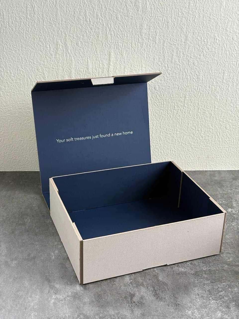 Stuffable packaging - open box