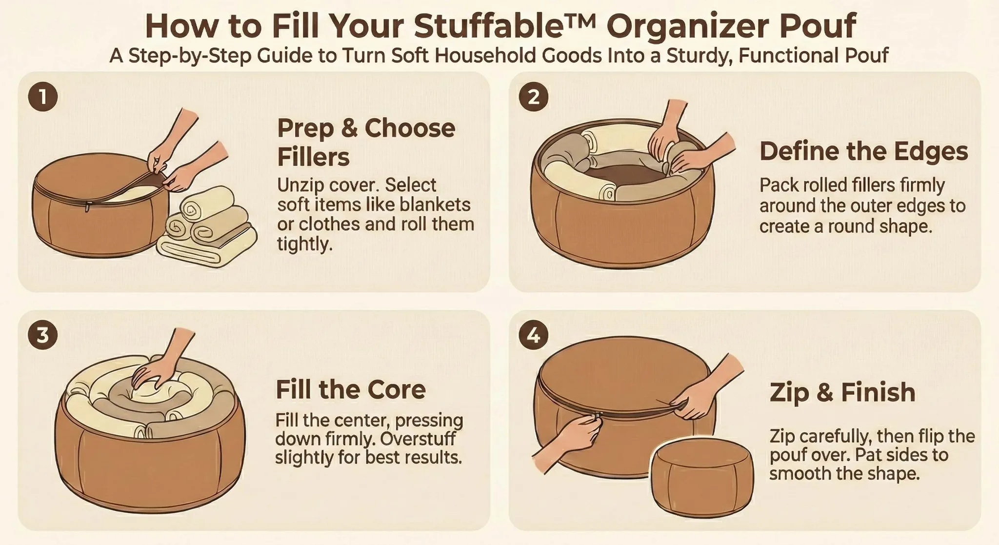 How to fill your Stuffable - 4 step guide
